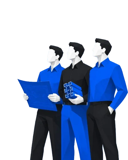 Three PEMS founders with an engineering blueprint